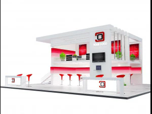 Booth Exhibition Stand a 61 3D Model