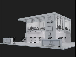 Booth Exhibition Stand a 61 3D Модель