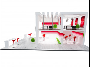 Booth Exhibition Stand a 61 3D Модель