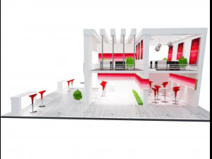 Booth Exhibition Stand a 61 3D Model