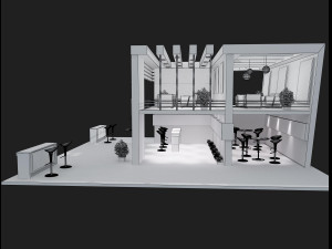 Booth Exhibition Stand a 61 3D Модель