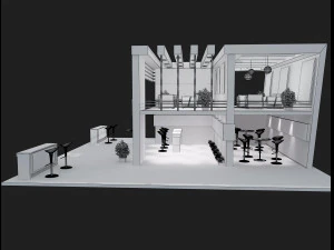 Booth Exhibition Stand a 61 3D Model