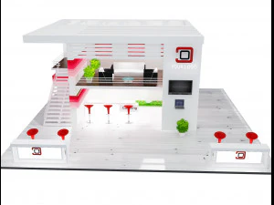 Booth Exhibition Stand a 61 3D Model