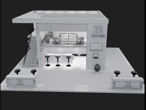 Booth Exhibition Stand a 61 3D Модель
