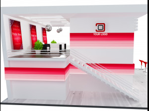 Booth Exhibition Stand a 61 3D Модель