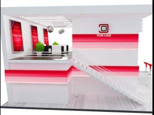 Booth Exhibition Stand a 61 3D Model