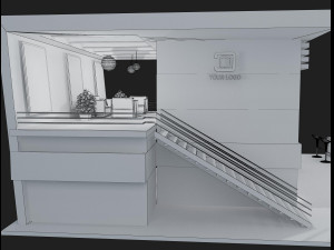 Booth Exhibition Stand a 61 3D Модель