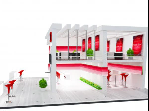 Booth Exhibition Stand a 61 3D Model