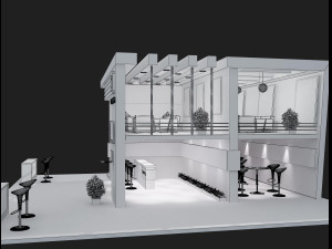 Booth Exhibition Stand a 61 3D Модель