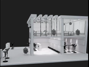 Booth Exhibition Stand a 61 3D Model