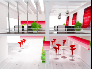 Booth Exhibition Stand a 61 3D Модель