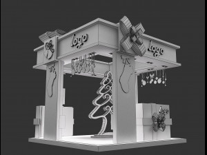 Booth Exhibition Stand a 64 3Dモデル