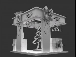 Booth Exhibition Stand a 64 3D Model