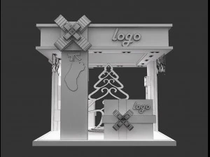 Booth Exhibition Stand a 64 3D Model