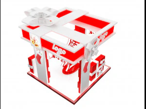 Booth Exhibition Stand a 64 3D Model