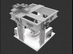 Booth Exhibition Stand a 64 3Dモデル