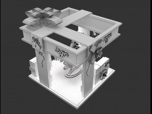 Booth Exhibition Stand a 64 3D Model