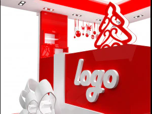 Booth Exhibition Stand a 64 3D Model