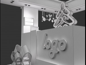 Booth Exhibition Stand a 64 3Dモデル