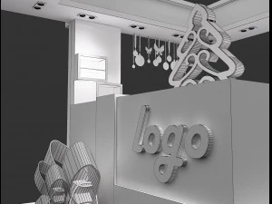 Booth Exhibition Stand a 64 3D Model