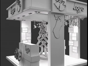 Booth Exhibition Stand a 64 3D Model
