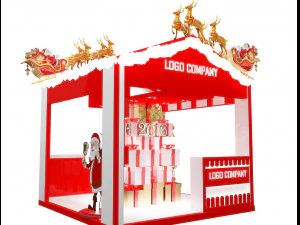 Estande de Exposi&ccedil;&atilde;o Stand a 65 Modelo 3D