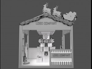 Booth Exhibition Stand a 65 3D 模型
