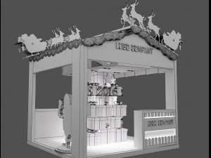 Booth Exhibition Stand a 652 3D Model