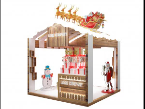 Booth Exhibition Stand a 652 3D Model