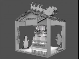 Booth Exhibition Stand a 652 3D Model