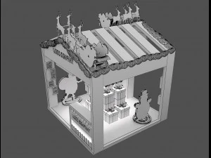 Booth Exhibition Stand a 652 3D Model