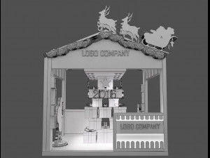 Booth Exhibition Stand a 652 Modello 3D