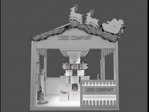 Booth Exhibition Stand a 652 3D Model