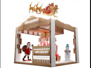 Booth Exhibition Stand a 652 3D Model