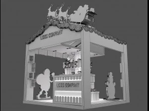 Booth Exhibition Stand a 652 3D Model