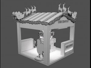 Booth Exhibition Stand a 652 3D Model