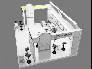 Booth Exhibition Stand a 77 3D Model