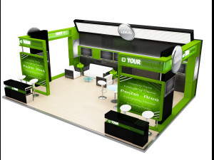 Booth Exhibition Stand a 77 3D Model