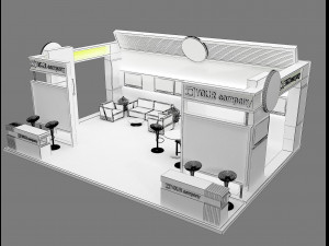 Booth Exhibition Stand a 77 3D Model