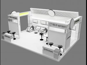 Booth Exhibition Stand a 77 3D Model