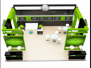 Booth Exhibition Stand a 77 3D Model