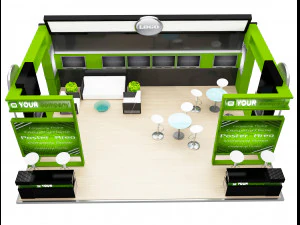 Booth Exhibition Stand a 77 3D Model