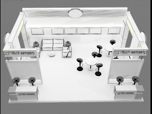 Booth Exhibition Stand a 77 3D Model