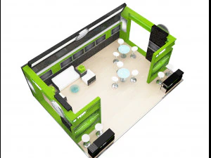 Booth Exhibition Stand a 77 3D Model