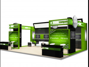 Booth Exhibition Stand a 77 3D Model