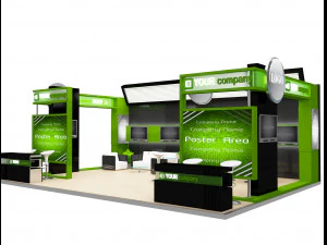 Booth Exhibition Stand a 77 3D Model