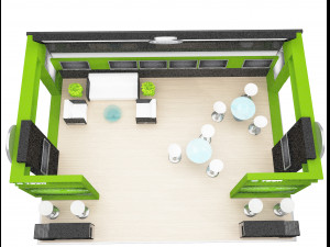 Booth Exhibition Stand a 77 3D Model