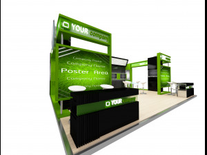 Booth Exhibition Stand a 77 3D Model