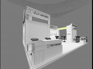 Booth Exhibition Stand a 77 3D Model