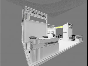 Booth Exhibition Stand a 77 3D Model